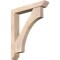 Ekena Millwork Westlake Slat Smooth Bracket w/ Offset Brace, Douglas Fir, 5 1/2"W x 32"D x 38"H BKT0604X32X38WTL06SDF - alternate 1